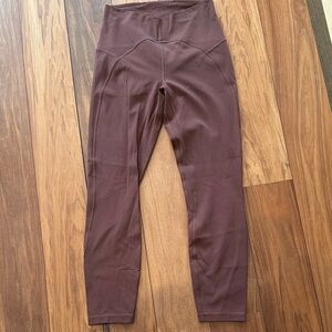 Lululemon high waist align leggings size 6 brown EUC